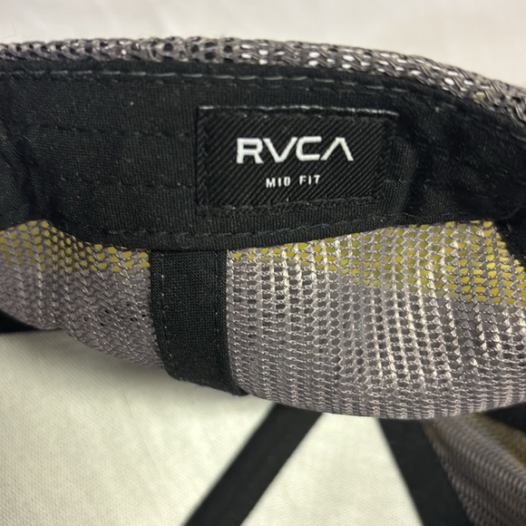 RVCA Men’s Grey SnapBack Mid Fit Trucker Hat - Picture 5 of 6